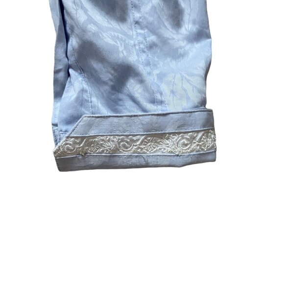 Robert Graham Embroidered Mens Long Sleeve Blue Dress Shirt LT/GT - Picture 4 of 9